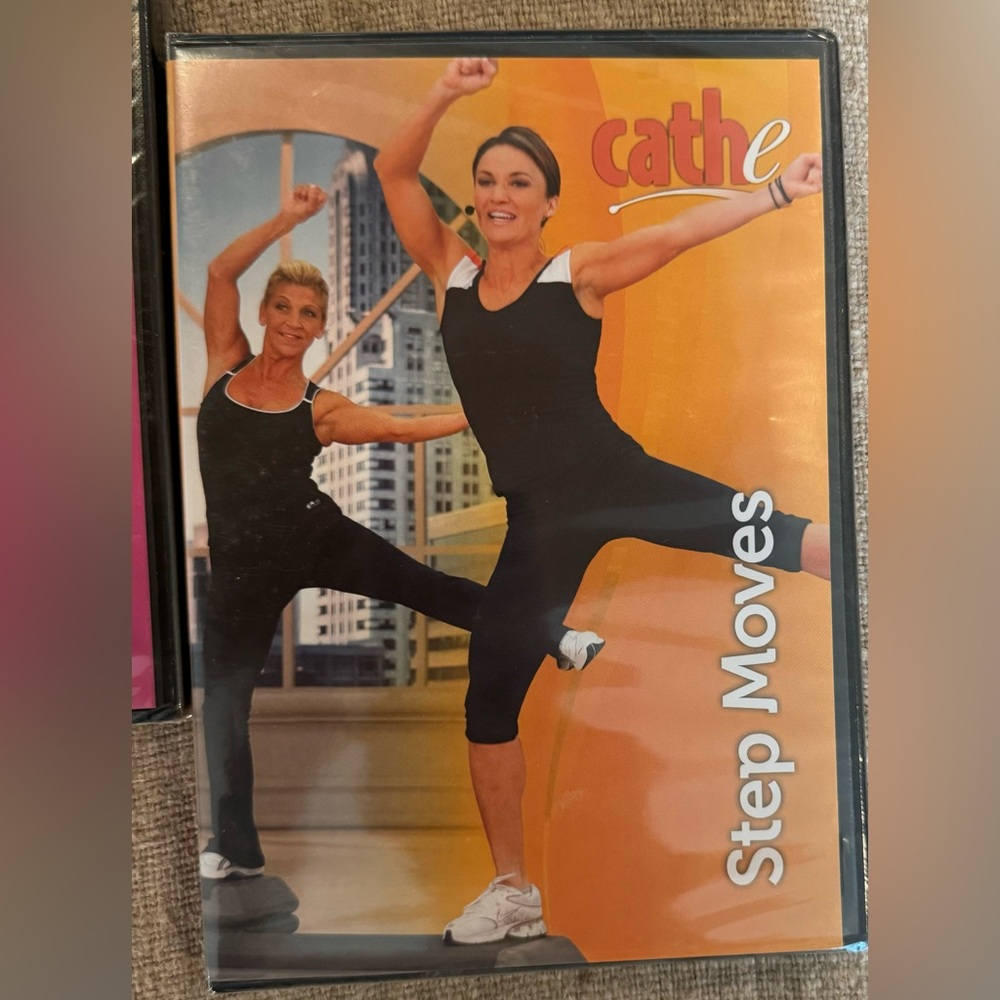 CATHE STEP MOVES DVD.  44 minute Advanced all-step workout.
